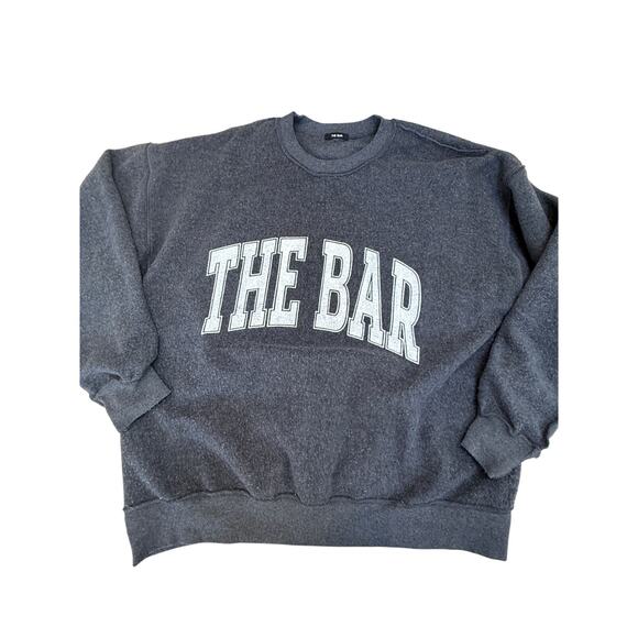 The BAR Varsity Inside Out Sweatshirt Grey White Reversible Size XL - Picture 6 of 8